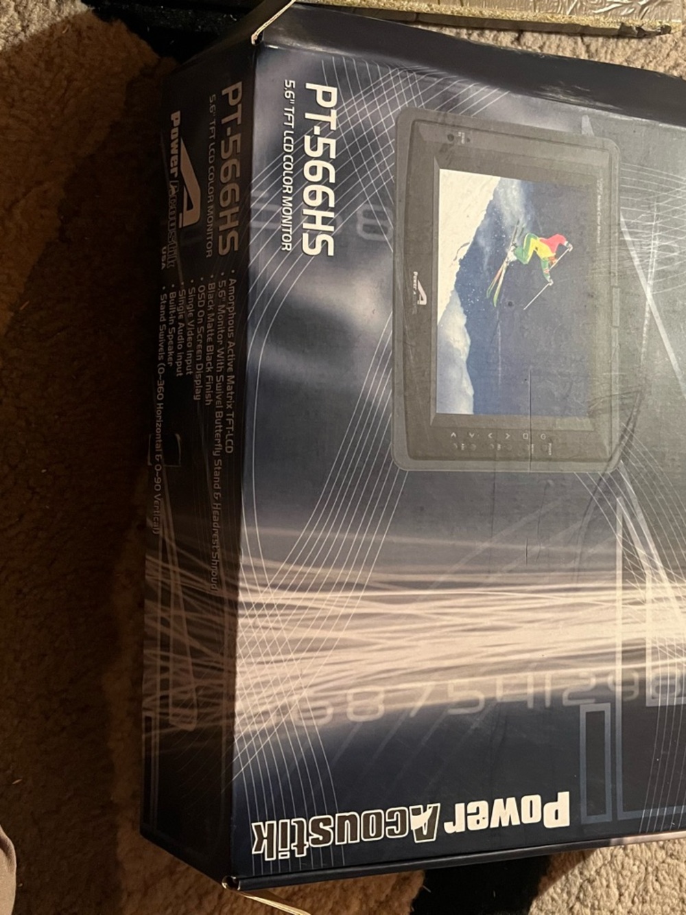 Power Acoustik PT-556HS Monitor Box – Dark Blue Packaging